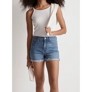 Madewell Womens High Rise Denim Shorts Coeling Wash